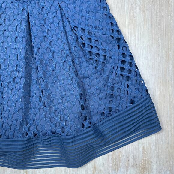 Lane Bryant Sleeveless Eyelet Lace Fit & Flare Cocktail Romantic Party Dress 16 - Picture 3 of 13